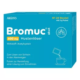 BROMUC akut 600 mg öksürük balgam söktürücü hap oral uygulama için, 20 adet