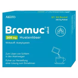 BROMUC akut 200 mg öksürük balgam söktürücü hap oral uygulama için, 20 adet