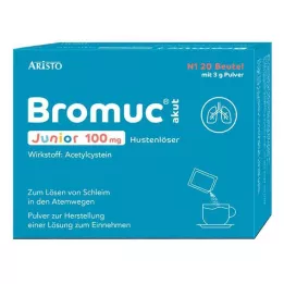 BROMUC akut Junior 100 mg öksürük balgam söktürücü P.H.e.L.z.E., 20 adet
