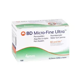BD MICRO-FINE ULTRA Kalem iğneleri 0,23x4 mm, 100 adet