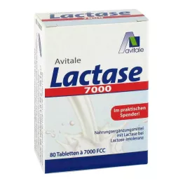 LACTASE 7.000 FCC tablet dağıtıcıda, 80 adet