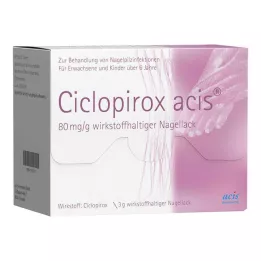 CICLOPIROX acis 80 mg/g etken maddeli oje, 3 gr