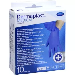 DERMAPLAST MEDICAL Unt.Handsch.unster.pf.Gr.S 6-7, 10 adet