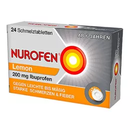 NUROFEN 200 mg Limon eriyen tabletler, 24 adet