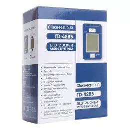GLUCO TEST DUO Kan şekeri ölçüm cihazı başlangıç seti mg/dl, 1 adet