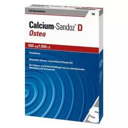 CALCIUM SANDOZ D Osteo 500 mg/1.000 IU çiğneme tabletleri, 120 adet