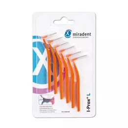 MIRADENT Diş arası fırçası I-Prox L 0,8 mm turuncu, 6 adet