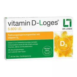 VITAMIN D-LOGES 5.600 IU Haftalık Depo Çiğnenebilir Tabletler Aile Paketi, 60 adet