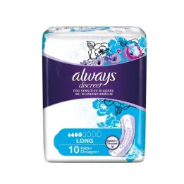 ALWAYS gizli idrar kaçırma ek parçası uzun, 10 adet