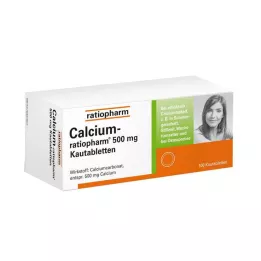 CALCIUM-RATIOPHARM 500 mg çiğneme tabletleri, 100 adet