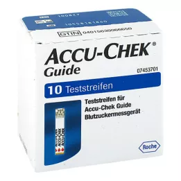 ACCU-CHEK Kılavuz test şeritleri, 1X10 adet