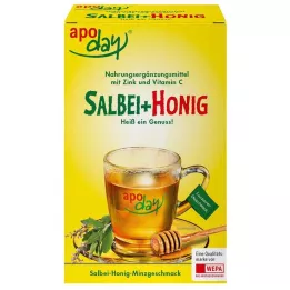 APODAY sıcak adaçayı+bal+C vitamini+çinko tozu, 10X10 g