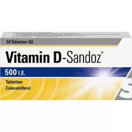 VITAMIN D SANDOZ 500 IU tablet, 50 adet