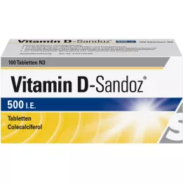 VITAMIN D SANDOZ 500 IU tablet, 100 adet