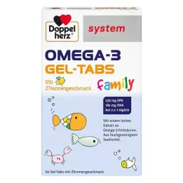 DOPPELHERZ Omega-3 Jel-Tabs aile sistemi, 60 adet