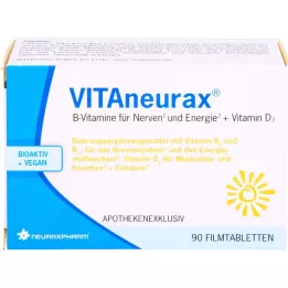 VITANEURAX B vitaminleri + D3 film kaplı tabletler, 90 adet