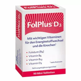 FOLPLUS+D3 tabletler, 90 adet