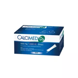 CALCIMED D3 500 mg/1000 I.E. Doğrudan Granüller, 60 adet