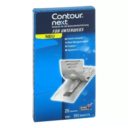 CONTOUR Sonraki Sensörler test şeritleri ayrı ayrı paketlenmiş, 25 adet