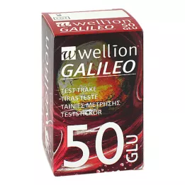 WELLION GALILEO Kan şekeri test şeritleri, 50 adet