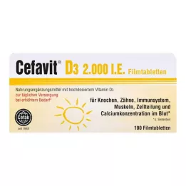 CEFAVIT D3 2.000 IU film kaplı tabletler, 100 adet