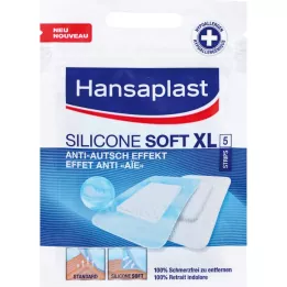 HANSAPLAST Silikon Yumuşak XL Şeritler 50x72 mm, 5 adet