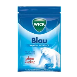 WICK BLAU Şekersiz Menthol Bonbonlar Poşet, 72 gr