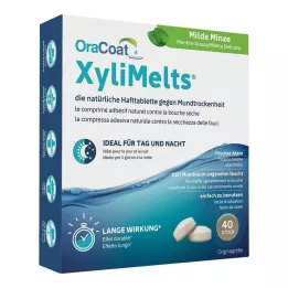 ORACOAT XyliMelts yapıştırıcı tabletler hafif nane, 40 adet