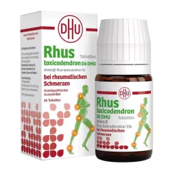 RHUS TOXICODENDRON D 6 tablet romatizmal ağrı için, 80 adet