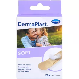 DERMAPLAST SOFT Alçı şeritleri 19x72 mm, 20 adet