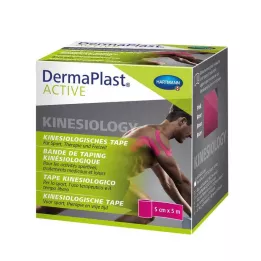 DERMAPLAST Aktif Kinesyoloji Bandı 5 cmx5 m pembe, 1 adet