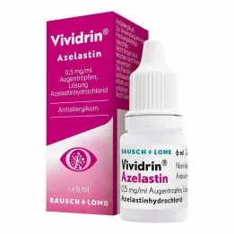 VIVIDRIN Azelastin 0,5 mg/ml göz damlası, 6 ml
