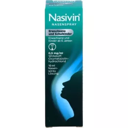 NASIVIN Burun spreyi yetişkinler ve okul çocukları, 10 ml