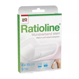 RATIOLINE Yara örtüsü 10x8 cm steril, 5 adet