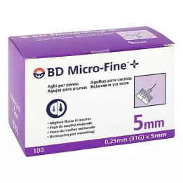 BD MICRO-FINE+ Kalem iğneleri 0,25x5 mm, 100 adet