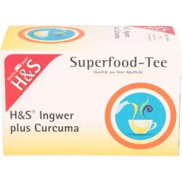 H&amp;S Zencefil artı zerdeçal filtre torbası, 20X1,25 g