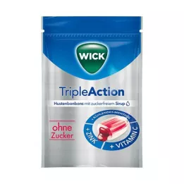 WICK Üçlü Etkili Menthol & Şekersiz Frenk Üzümü, 72 gr
