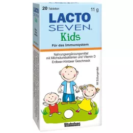 LACTO SEVEN Çocuklar İçin Çilek-Ahududu Aromalı Tabletler, 20 adet