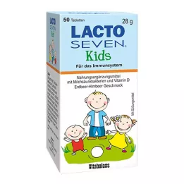 LACTO SEVEN Çocuklar İçin Çilek-Ahududu Aromalı Tabletler, 50 adet