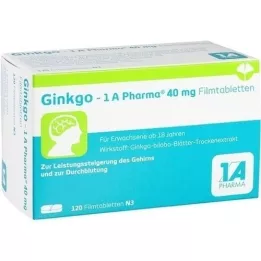 GINKGO-1A Pharma 40 mg film kaplı tablet, 120 adet