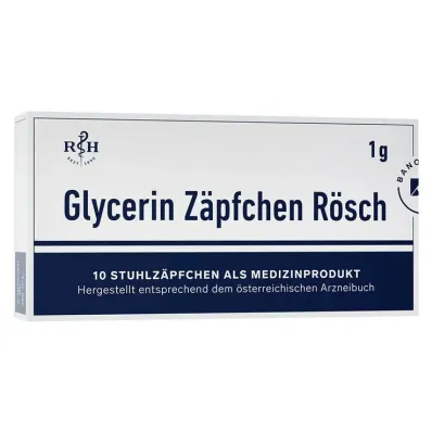 Gliserin fitiller Rösch kabızlığa karşı 1 g, 10 adet Gliserin fitiller Rösch kabızlığa karşı 1 g, 10 adet