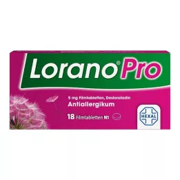 LORANOPRO 5 mg film kaplı tabletler, 18 adet