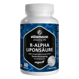R-ALPHA-LIPONSÄURE 200 mg yüksek dozlu vegan kapsüller, 60 adet