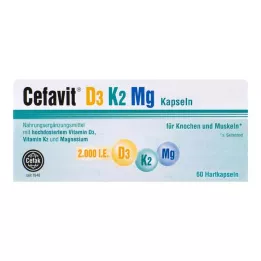 CEFAVIT D3 K2 Mg 2.000 IU sert kapsül, 60 adet