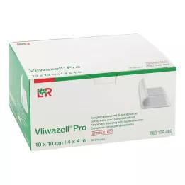 VLIWAZELL Pro süper emici kompres steril 10x10 cm, 10 adet