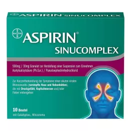 ASPIRIN SINUCOMPLEX 500mg/30mg Gra.Sus.-Herst.Btl., 10 adet