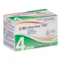 BD ULTRA-FINE PRO Kalem iğneleri 4 mm 32 G 0,23 mm, 105 adet