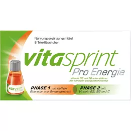 VITASPRINT Pro Enerji İçeceği Şişeleri, 8 adet