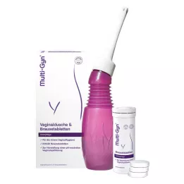 MULTI-GYN Vajinal duş kombo paketi efervesan tabletler, 1 P