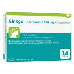 Ginkgo – 1 A Pharma® 240 mg film kaplı tablet, 120 adet